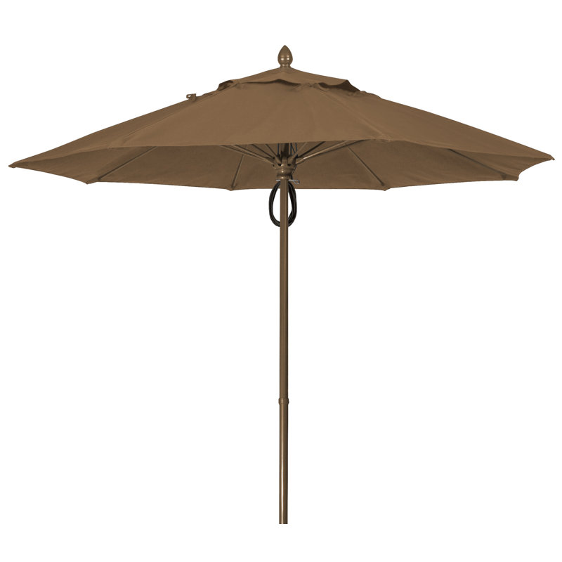 Parasol de marché 9 pi Prestige, Bronze champagne, Cacao