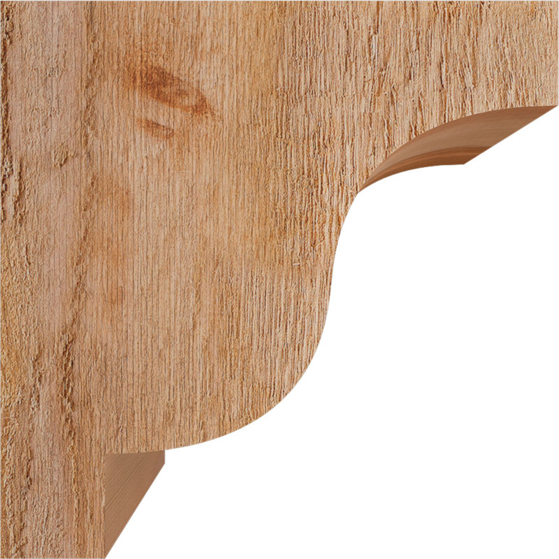 Newport Corbel, H 12 po x l 6 po x P 12 po, Cèdre rouge, Sciage brut