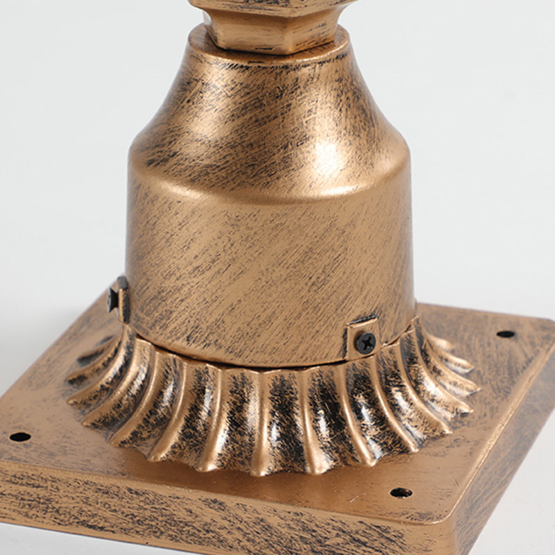 Ensemble de 2 lanternes solaires solaires d'extérieur à DEL pour jardin, patio et patio, H 20 po, Gold