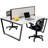 Metal Base Writing Desk
