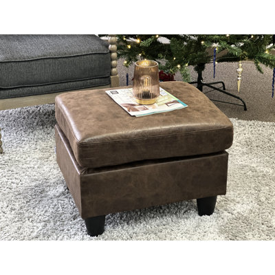 Breathable Pu Leather , 20 Inches Deep, 24 Wide, 17 Lb, Dark Brown, Well - Built Design Comfortable Brown Padded For Feet
