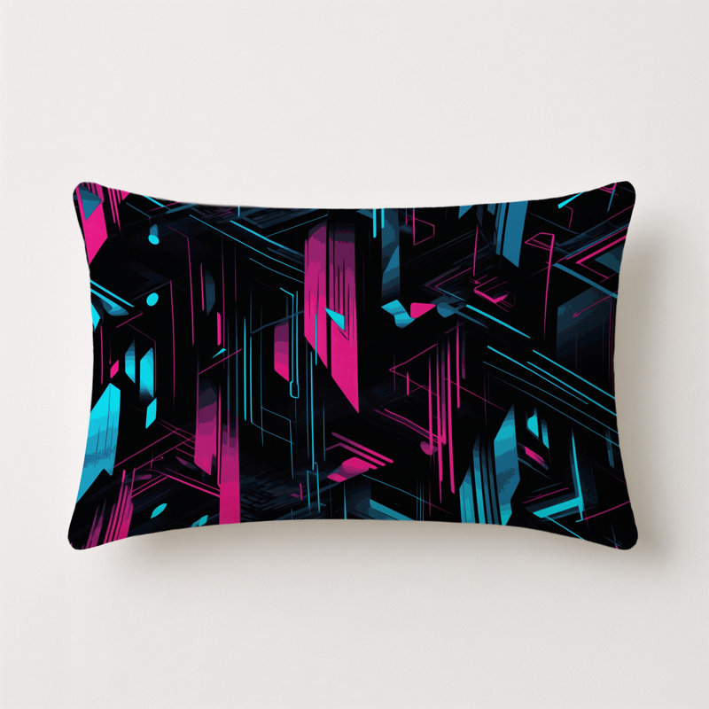 Fractal Echo Indoor And Outdoor Throw Pillow, Rectangle 25"H x 18"W