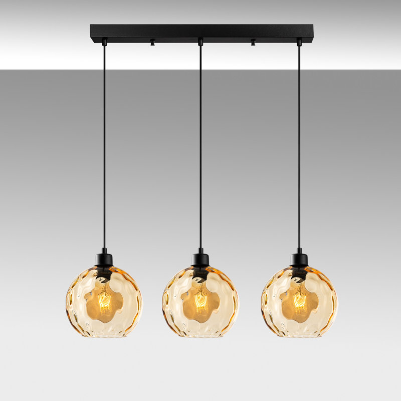 Sheen Chandelier, Black, Yellow