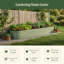 Lit de jardin surélevé d'extérieur en métal 17 po X 17 po-128775184