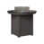Hammered Top Black with Smoke Grey Base