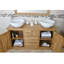 Ellison 1430 mm Freestanding Double Vanity with Vessel Ceramic Basin
