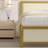 Genard Bed Frame Linen Upholstered Headboard with Nailhead Trim Heavy-Duty Twin Size Platform with Strong Metal Slats, No Box Spring Needed, Under Bed Storage-446134003-441597581
