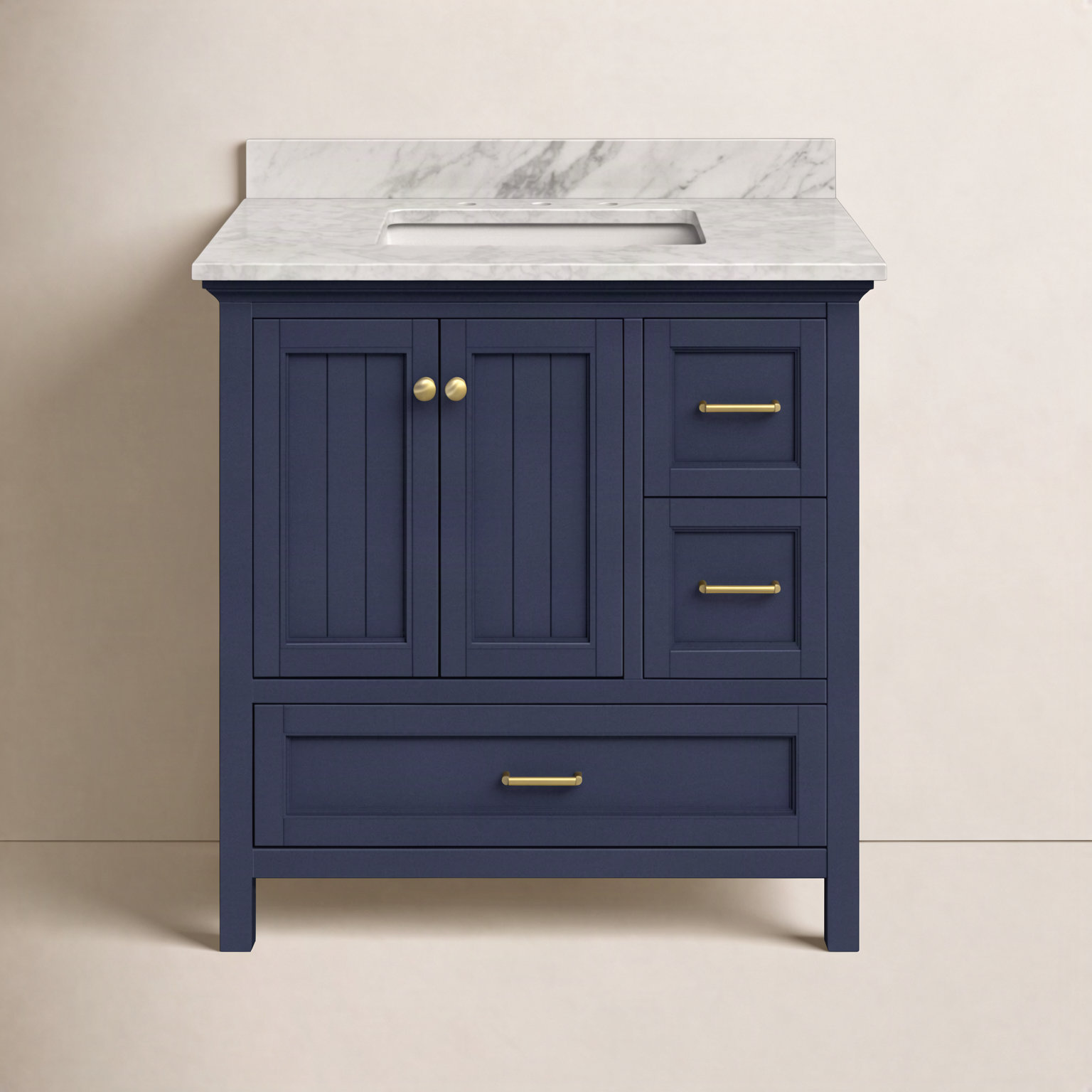 Maven 36'' Single Bathroom Vanity, Royal Blue
