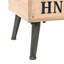 Banc de rangement en bois de sapin massif 43,3 po