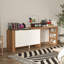 Commode 4 tiroirs avec tablette et plateau de table réglable Arya