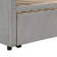 Lit de jour simple tapissier avec couchette escamotable, beige-1532318962