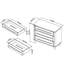 100 cm W Chest of 3 Drawers
