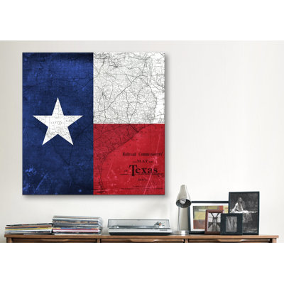 " Texas (Vintage Map) I " by ICanvas