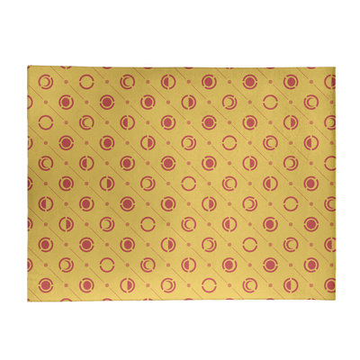 Tapis de zone jaune/rouge moon phases