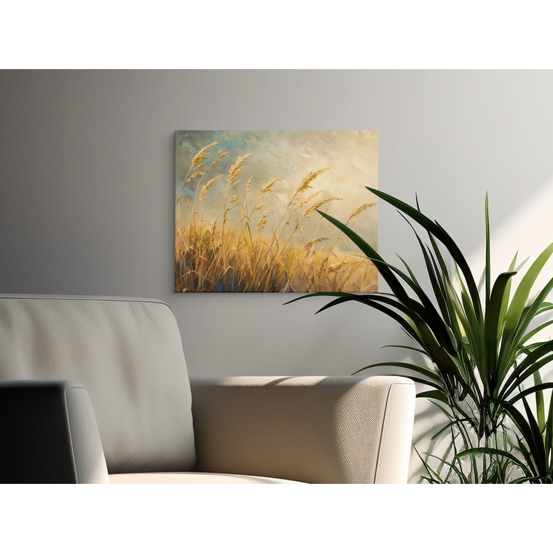 Grass Canvas Wall Art, Gallery Wrapped Print, Ready to Hang, Coastal Decor, Archival Quality, Meadow Landscape, Statement Piece