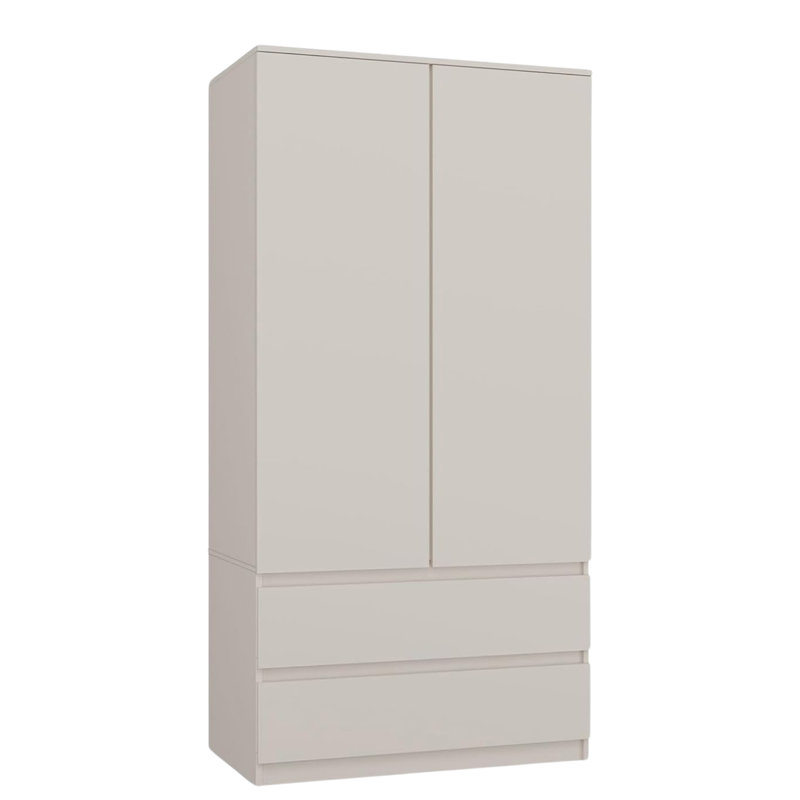 Jonathin 2 Door Wardrobe, Beige