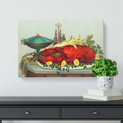 Still Life with Lobster - Wrapped Canvas