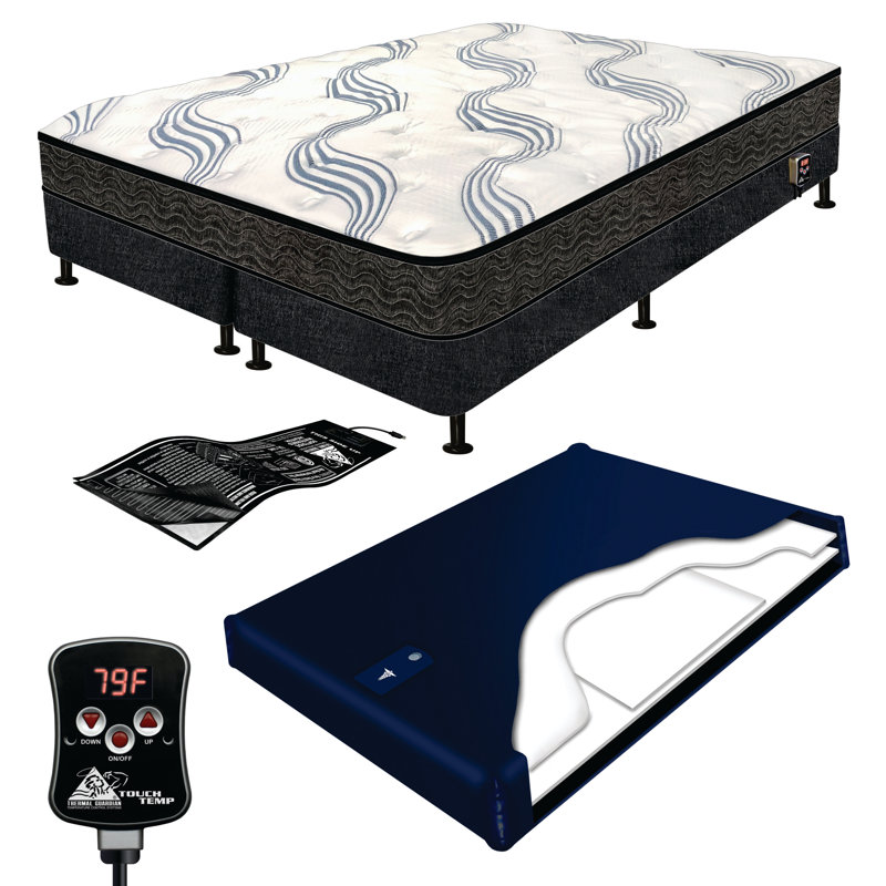25'' Semi-waveless Mid Fill Soft-Side Waterbed Mattress, California King