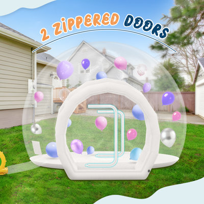 IBH StyleLine Series PVC Bubble House with Tunnel & Balloons, Includes 550W & 370W Blowers – Inflatable Dome for Party, Commercial Use, Wedding