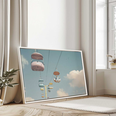 «Pastel Sky Ride Over Clouds» sur toile