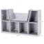6-Cubby Kids Bookcase With Reading Nook And Cushion-468638566
