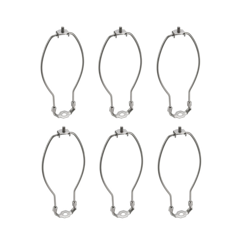 Faîteau de lampe, H 9 po x l 5,5 po x P 0,8 po, Nickel satiné