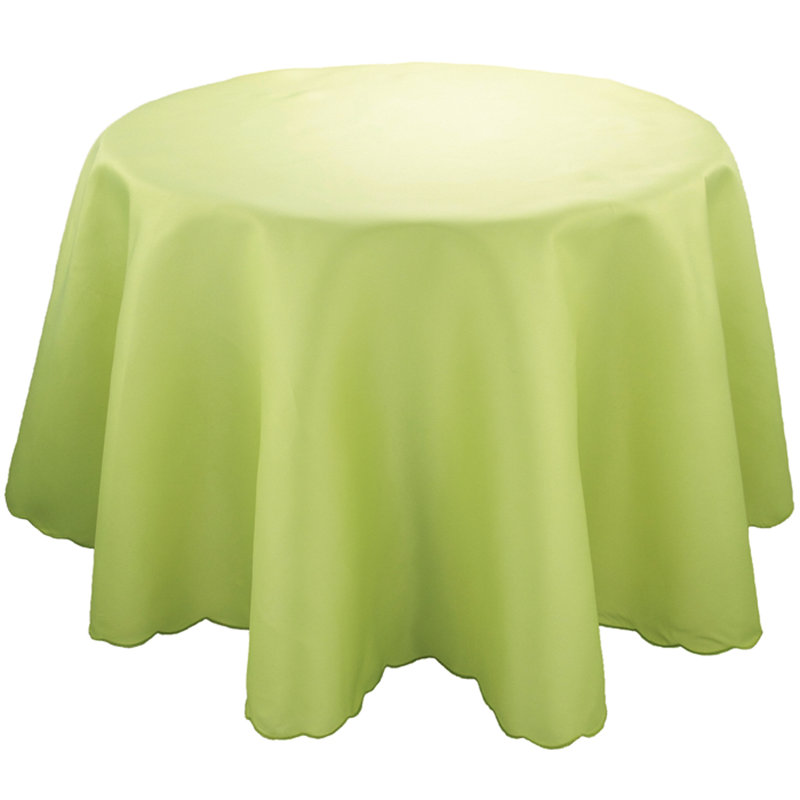 Hannaha Round Tablecloth, 90" L x 90" W, Celery