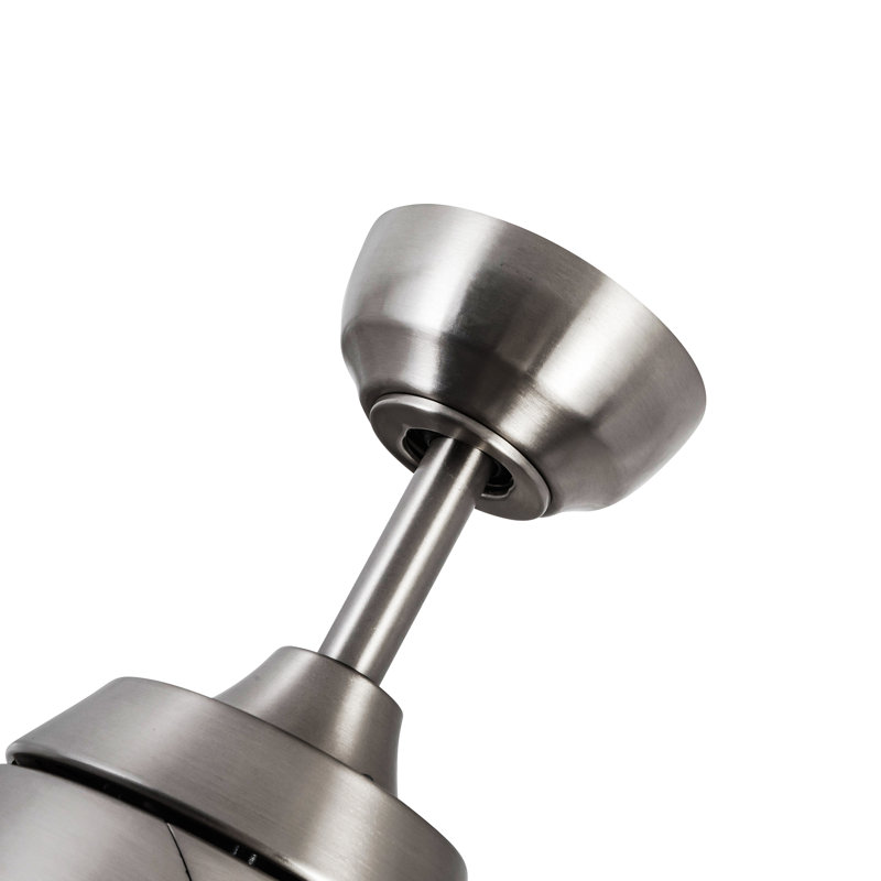 Thalia Smart LED Downrod Ceiling Fan, Matte Black, Brushed Nickel