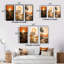 «Golden Sunset In The Retro Mountain Meadows IV», 3 pièces sur toile-459475031-459475027