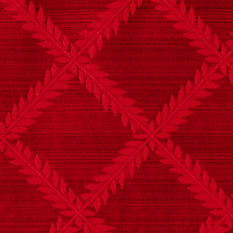 Lenox Laurel Leaf Damask Tablecloth, 70"x86" Rectangle, Red