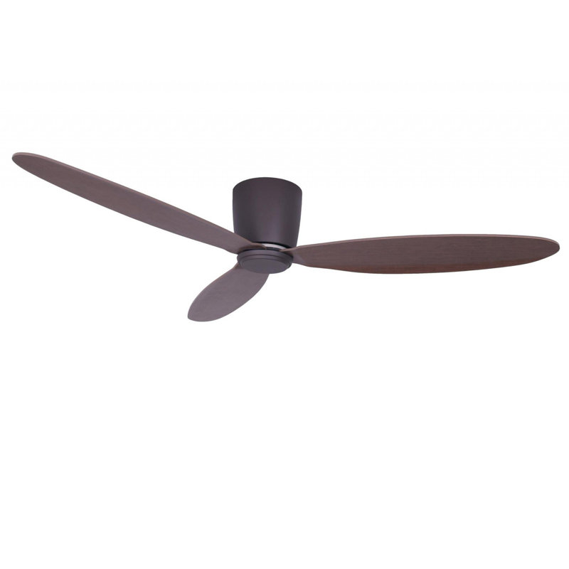 Abordale 132'' Ceiling Fan, Oil Rubbed Bronze with Brown Blades