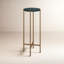Nigella Marble and Cross Legs Side Table-346669259