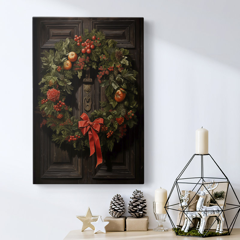 Art des Fêtes de Noël - Toile tendue avec châssis DCLXI, H 18 po x l 12 po
