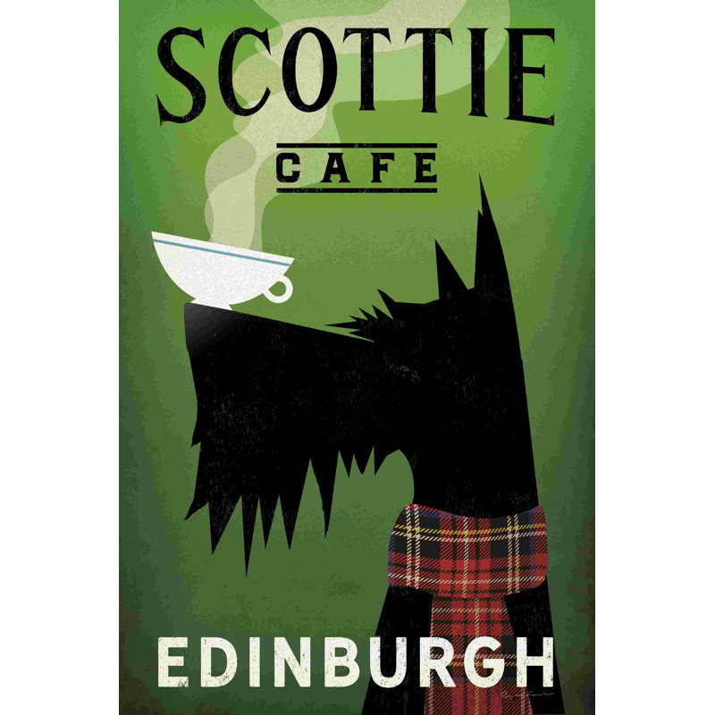 " Scottie Cafe " by Ryan Fowler, 36" H x 24" W