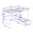Adelline Kids Full Over Twin Metal Bunk Bed with Built-in Desk and Shelves-88075670