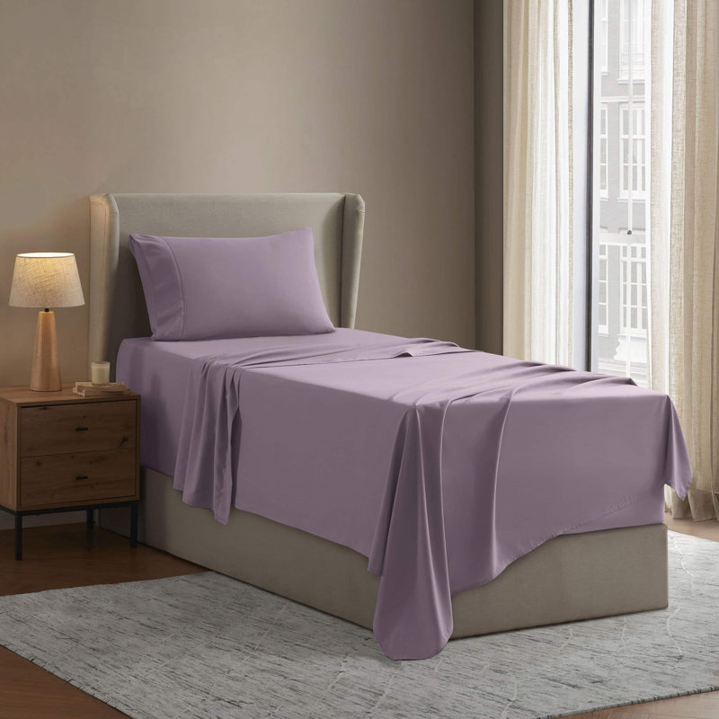 Luxury Collection Classic Smooth Thread Sheet Set, Twin XL, Soft Lilac