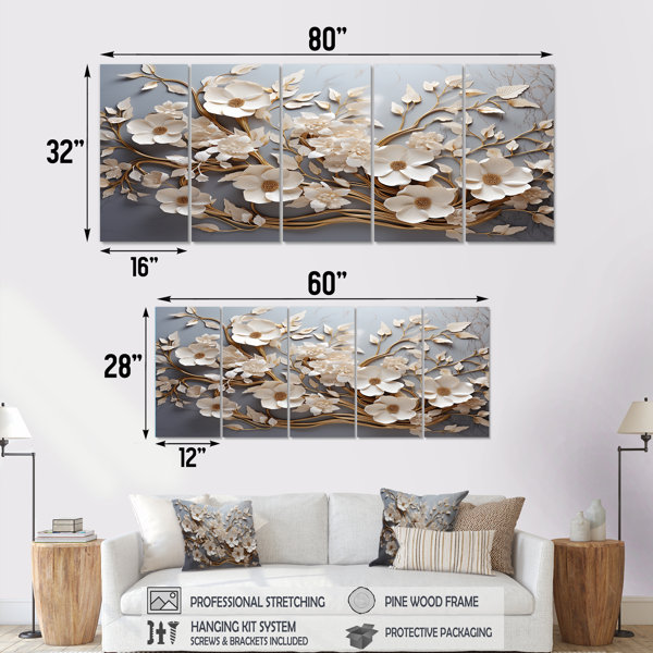 Lark Manor White Orchid Tree Garden Of Branches I - Abstract Floral 5 ...