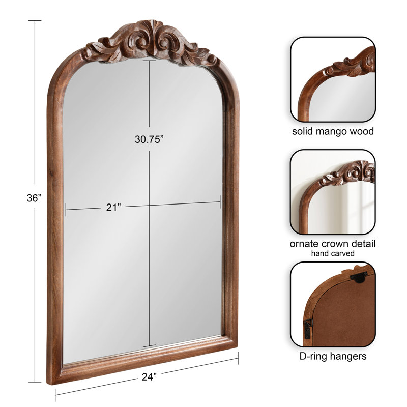 Miroir mural, Brun