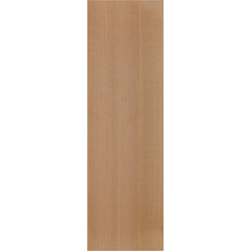 Queue de chevron lisse Carmel, Cèdre rouge de l'Ouest, 12"H x 3 1/2"W x 32"L