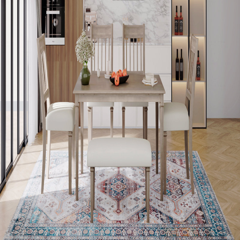 6 - Piece Dining Set, Brown