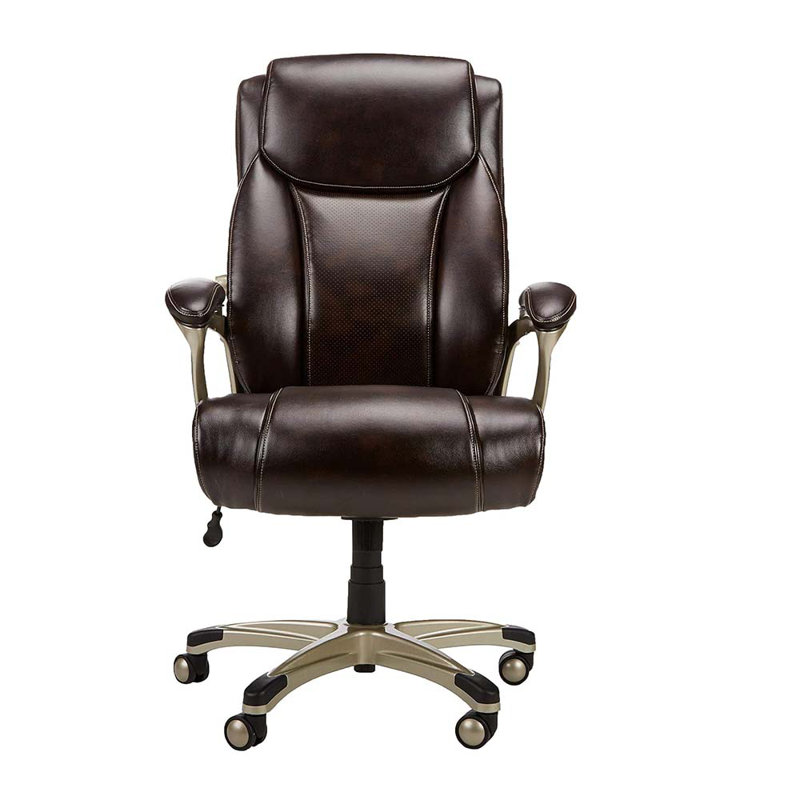 Game Chairs - Adjustable With Armrest, 350-Pound Capacity,28.5D X 30.25W X 47.9H In, Brown