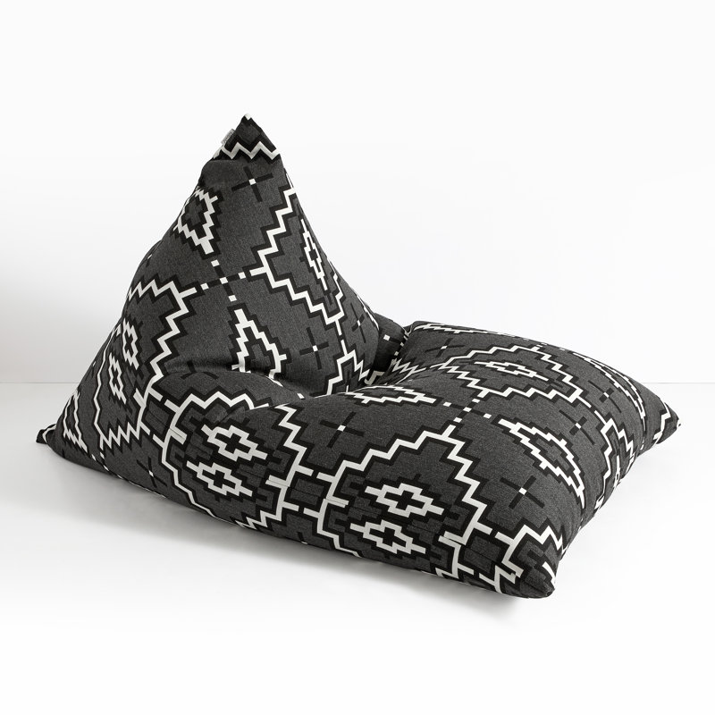Sunbrella® Outdoor Friendly Bean Bag Lounger, Gray Polystyrene