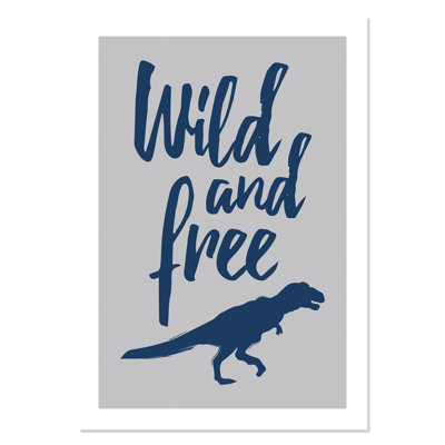 Rolled Wild Dinosaur Paper Print