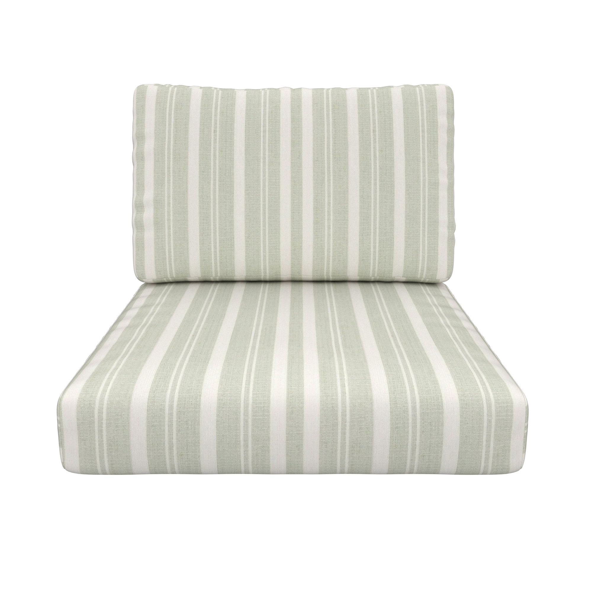 Amala Outdoor Sunbrella® Seat/Back Cushion, Sunbrella Tranquil Sage