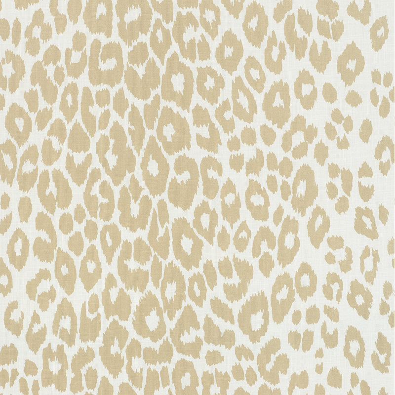 Iconic Leopard Indoor/Outdoor Fabric, Linen
