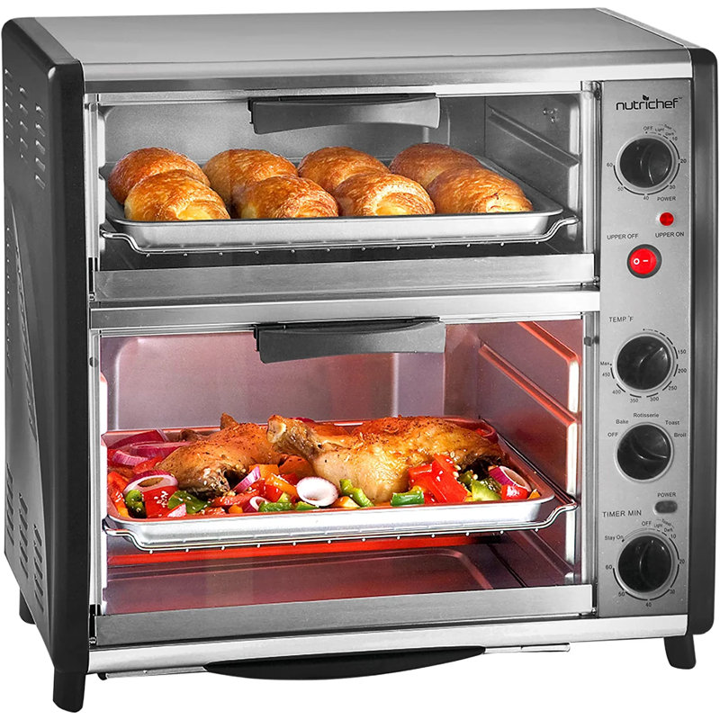 NutriChef Toaster Oven with Rotisserie