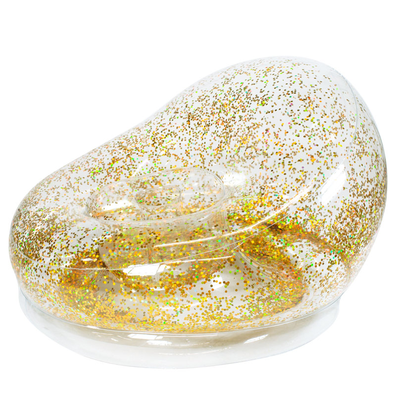 Chaise de plage gonflable à paillettes Lalainia