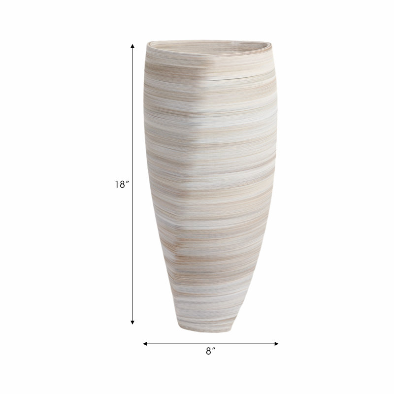 Asmara Handmade Stoneware Table Vase, 18" H x 8" W x 8" D