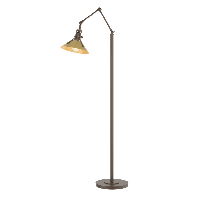Henry 60.8" Task Floor Lamp, Bronze, Modern Brass