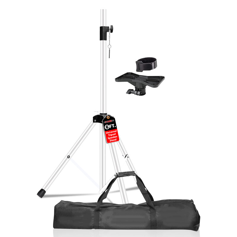 5 Core Speaker Stand Tripod Heavy Duty Adjustable Up to 72 Inch DJ Studio Monitor Stands Pole Mount